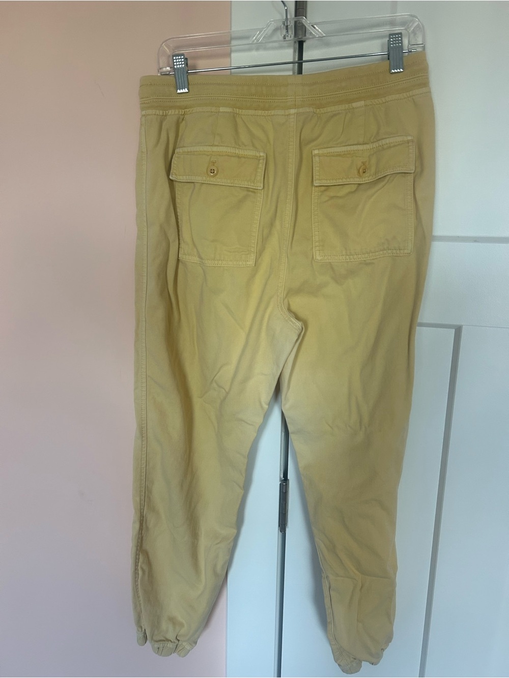 Women’s Drawstring Jogger Pants - butter yellow - Picture 5 of 7
